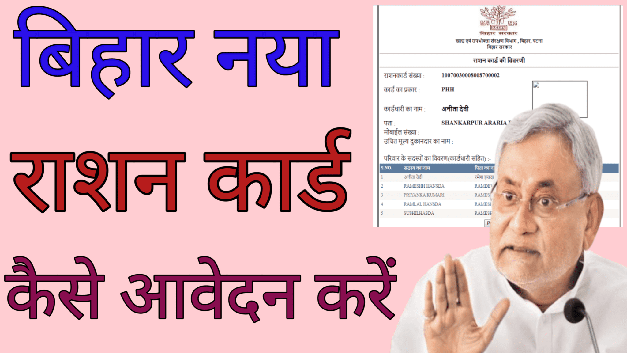 Bihar Ration Card Apply Online - बिहार नया राशन कार्ड के लिये आवेदन ...