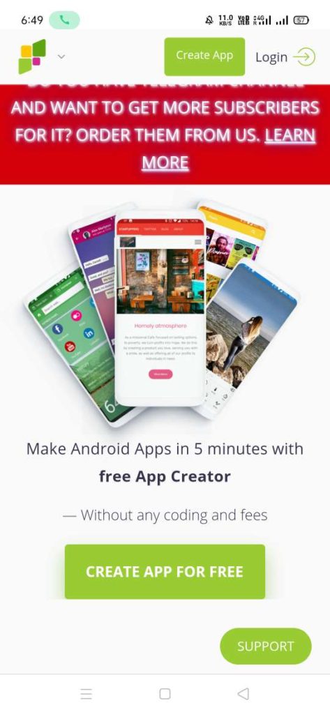 मोबाइल से Android App Free में कैसे बनाएं