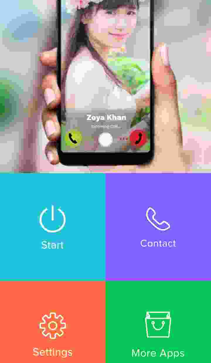 How to make caller picture full screen on Android