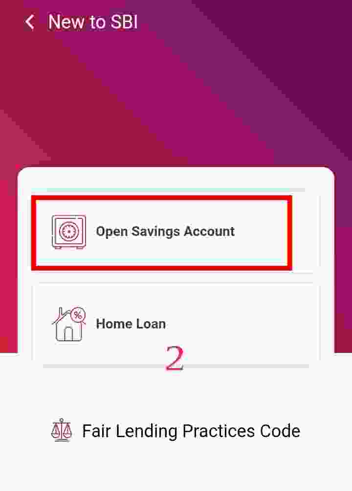 SBI online saving account