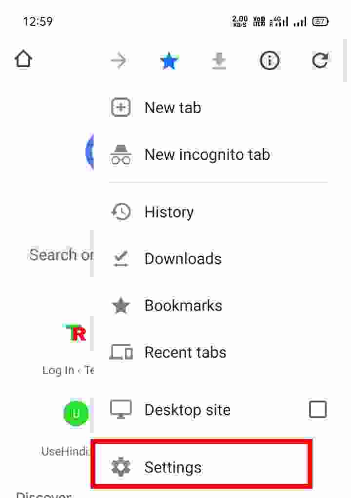 Google Chrome site setting 1 GB Data 24 Hrs.
