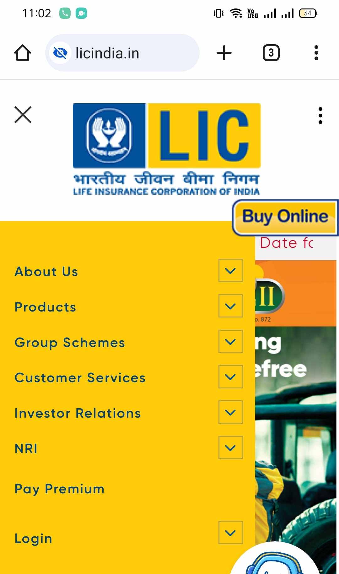 LIC Policy Status Premium Check